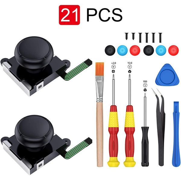 game controllers & joysticks 21pcs/set 3d joycon joystick replacement for switch / lite analog thumb stick joy con repair kit tools
game controllers & joysticks 21pcs/set 3d joycon joystick replacement for switch / lite analog thumb stick joy con repair kit tools