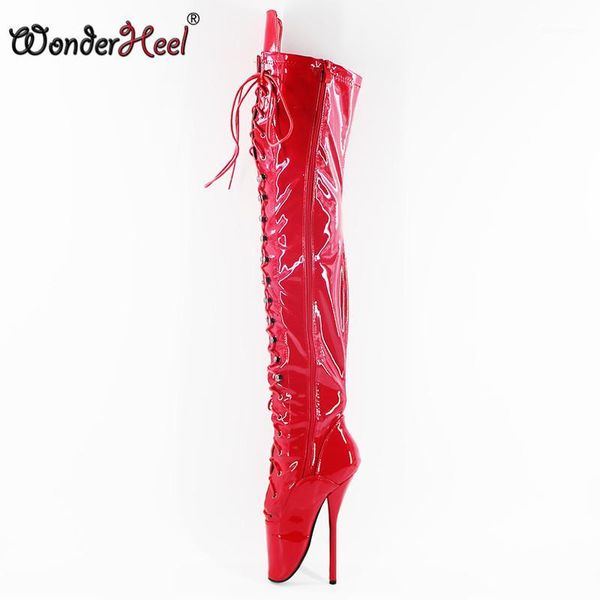 boots wonderheel extreme high heel 18cm heels ballet thigh boot thin crotch fashion show1, Black
boots wonderheel extreme high heel 18cm heels ballet thigh boot thin crotch fashion show1, Black