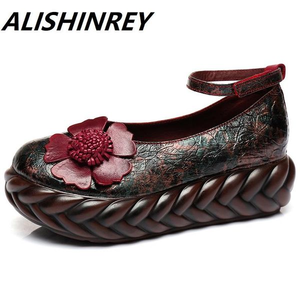 dress shoes alishinrey sping retro flowers wedges woman fashion platform high heels comfort genuine leather pumps, Black
dress shoes alishinrey sping retro flowers wedges woman fashion platform high heels comfort genuine leather pumps, Black