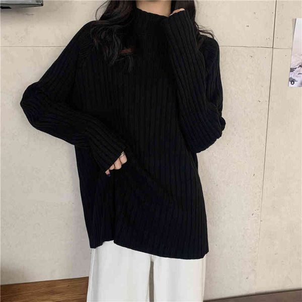 mock neck all match brief stylish solid chic basewear ol women basic knitted thicken comfortable sweaters 210421, White;black
mock neck all match brief stylish solid chic basewear ol women basic knitted thicken comfortable sweaters 210421, White;black
