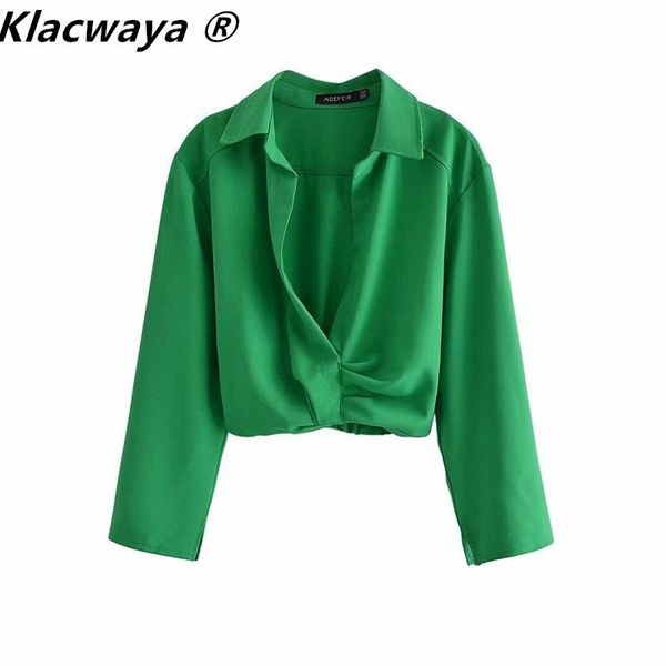 women's blouses & shirts klacwaya women 2021 fashion pleated vintage solid color three quarter sleeve back elastic hem female chic, White
women's blouses & shirts klacwaya women 2021 fashion pleated vintage solid color three quarter sleeve back elastic hem female chic, White