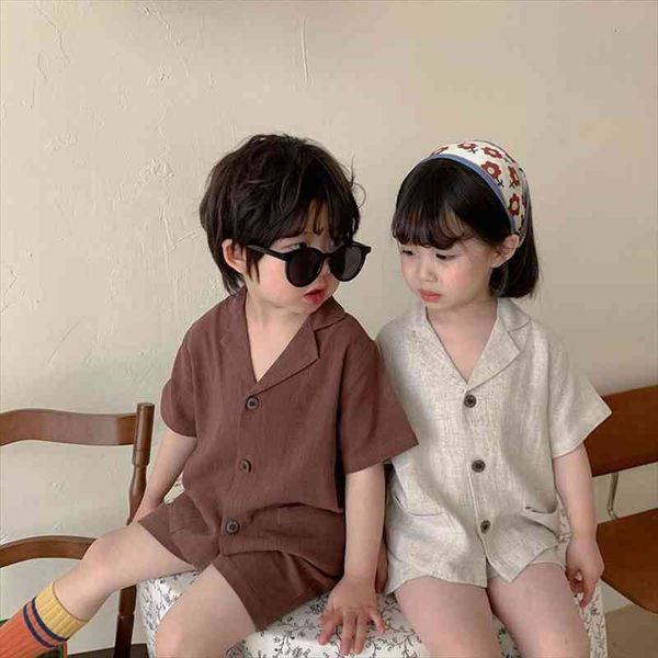 summer girls clothes v-neck single breasted shirt and linen shorts 2 pcs boys suit, White
summer girls clothes v-neck single breasted shirt and linen shorts 2 pcs boys suit, White