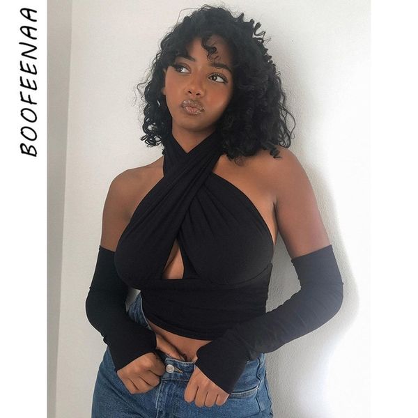 boofeenaa cross halter backless crop women street fashion black blue woman tshirts with gloves spring 2021 c66-bg19 y0508, White
boofeenaa cross halter backless crop women street fashion black blue woman tshirts with gloves spring 2021 c66-bg19 y0508, White