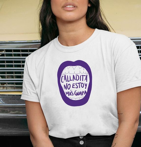 calladita no estoy women mas gvapa letter printed funny t shirt short sleeve summer looes tees, White
calladita no estoy women mas gvapa letter printed funny t shirt short sleeve summer looes tees, White