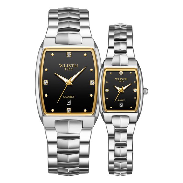 fashion romantic couple wristwatches expression partner square steel band luminous quartz watch male 30m dwaterproof waterproof, Slivery;brown
fashion romantic couple wristwatches expression partner square steel band luminous quartz watch male 30m dwaterproof waterproof, Slivery;brown