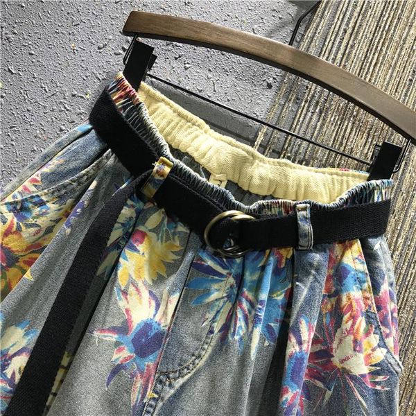 women's jeans printed denim shorts spring and summer european elastic high waist loose wide leg pants large size jean femme, Blue
women's jeans printed denim shorts spring and summer european elastic high waist loose wide leg pants large size jean femme, Blue