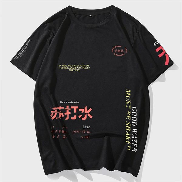 men's t-shirts european size 2021 summer trend text printed cotton t-shirt casual short sleeve 3018, White;black
men's t-shirts european size 2021 summer trend text printed cotton t-shirt casual short sleeve 3018, White;black