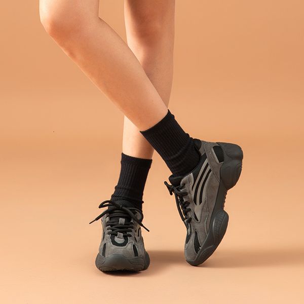 dress shoes chunky sneakers women suede leather mesh round toe cross-tied platform lady casual dad shoes handmade 29347, Black
dress shoes chunky sneakers women suede leather mesh round toe cross-tied platform lady casual dad shoes handmade 29347, Black