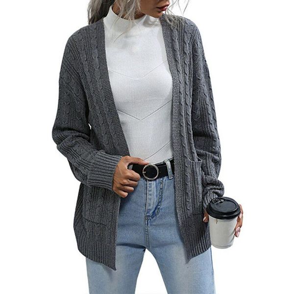 women's jackets women knitted cardigan ladies casual long sleeve warm coat sweater spring, Black;brown
women's jackets women knitted cardigan ladies casual long sleeve warm coat sweater spring, Black;brown