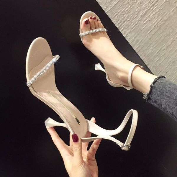 dress shoes explosion rhinestone summer round head high heels stiletto non-slip one word with sandals single, Black
dress shoes explosion rhinestone summer round head high heels stiletto non-slip one word with sandals single, Black