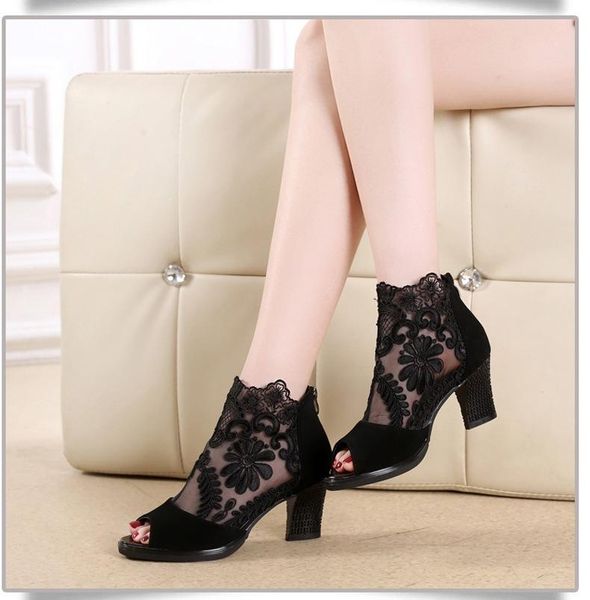 dress shoes summer mesh peep toe sandals heels single women in europe and america 2021 spring gauze mujer, Black
dress shoes summer mesh peep toe sandals heels single women in europe and america 2021 spring gauze mujer, Black