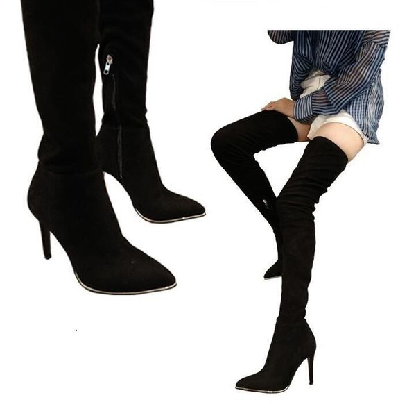 wholesale price over the knee black suede leather womens thigh boots pointed toe winter high heel plus size 55hj
wholesale price over the knee black suede leather womens thigh boots pointed toe winter high heel plus size 55hj
