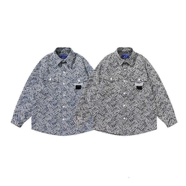 2021 spring and autumn college shirt men's long sleeve loose lapel diamond woven jacquard camouflage cowboy women, Black
2021 spring and autumn college shirt men's long sleeve loose lapel diamond woven jacquard camouflage cowboy women, Black