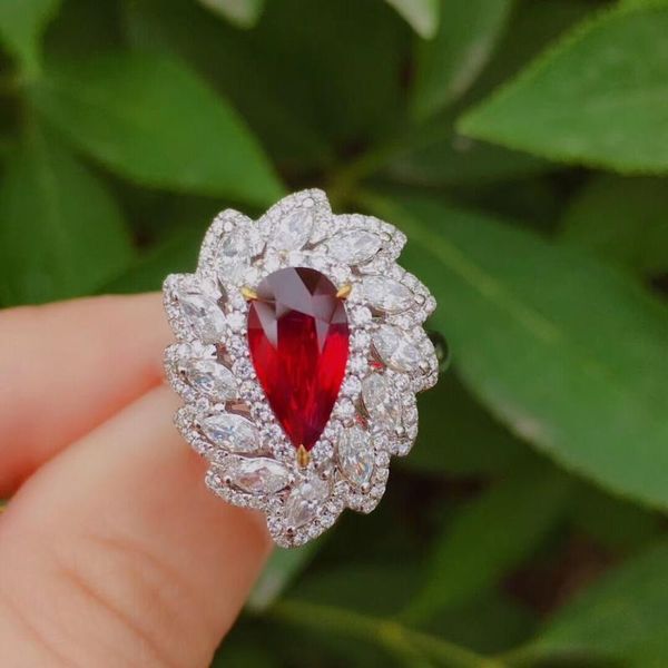 wedding rings delicate water drop adjustable inlay red cubic zirconia charm fine jewelry for women engagement birthday gifts, Slivery;golden
wedding rings delicate water drop adjustable inlay red cubic zirconia charm fine jewelry for women engagement birthday gifts, Slivery;golden