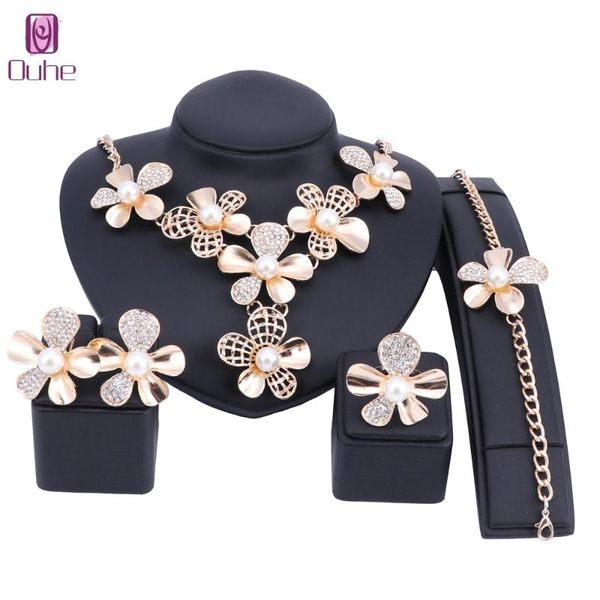 earrings & necklace fashion imitation pearl crystal dubai gold-color jewelry set african beads costume acessories bridal wedding sets, Silver
earrings & necklace fashion imitation pearl crystal dubai gold-color jewelry set african beads costume acessories bridal wedding sets, Silver