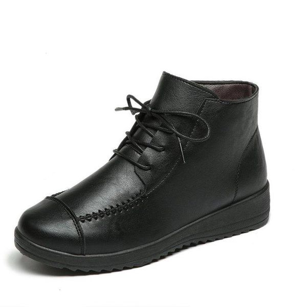 boots winter plus velvet warm women's short black lace-up shoes flat-soled comfortable ladies casual leather
boots winter plus velvet warm women's short black lace-up shoes flat-soled comfortable ladies casual leather