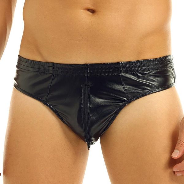mens lingerie panties wetlook soft faux leather clubwear zipper crotch high cut low rise mini briefs male exotic underwear men's g-stri, Black;brown
mens lingerie panties wetlook soft faux leather clubwear zipper crotch high cut low rise mini briefs male exotic underwear men's g-stri, Black;brown