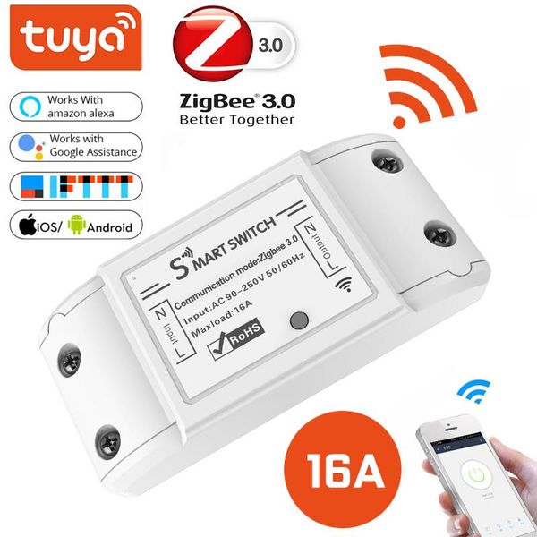 smart home control tuya zigbee 3.0 on/off controller 16a switch works with alexa/google assistance app remote ac 90-265v life
smart home control tuya zigbee 3.0 on/off controller 16a switch works with alexa/google assistance app remote ac 90-265v life
