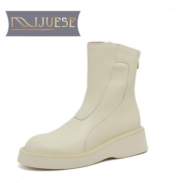 boots mljuese 2021 women ankle cow leather winter short plush round toe zipper med heels female riding size 401, Black
boots mljuese 2021 women ankle cow leather winter short plush round toe zipper med heels female riding size 401, Black