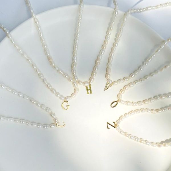 pendant necklaces freshwater pearls 26 letters choker a-z english letter necklace gold color beaded pearl jewelry gift, Silver
pendant necklaces freshwater pearls 26 letters choker a-z english letter necklace gold color beaded pearl jewelry gift, Silver