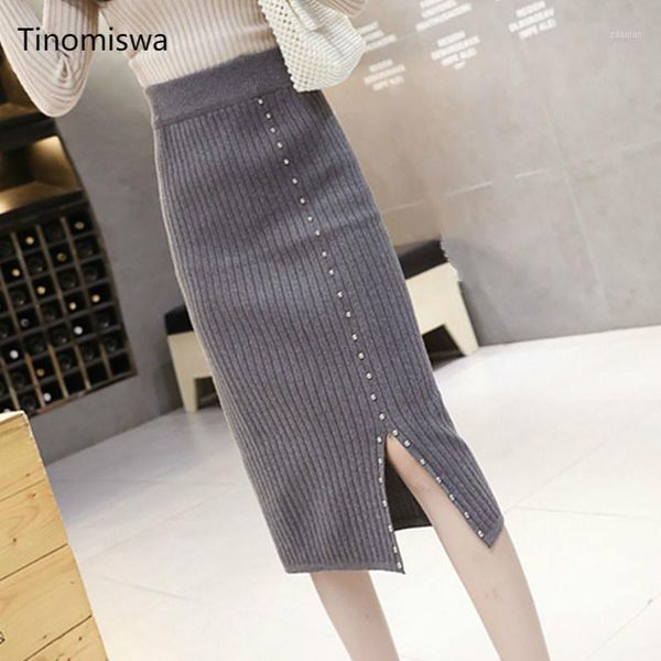 skirts autumn winter 2021 women knitted long skirt solid color buttons lady chic stretchy split jupe high waist bodycon a658, Black
skirts autumn winter 2021 women knitted long skirt solid color buttons lady chic stretchy split jupe high waist bodycon a658, Black