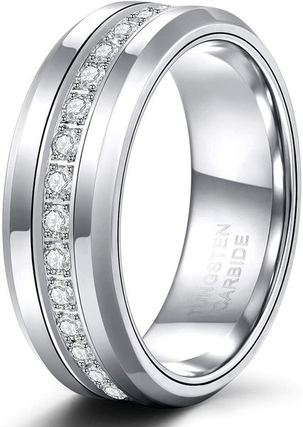 wedding rings tigrade 8mm mens tungsten bands with cubic zirconia trendy eternity ring cz inlaid high polish size 7-13, Slivery;golden
wedding rings tigrade 8mm mens tungsten bands with cubic zirconia trendy eternity ring cz inlaid high polish size 7-13, Slivery;golden