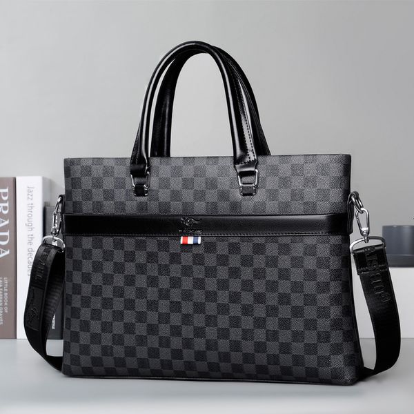 briefcases tianhong kangaroo briefcase men's plaid bag handbag business simple leisure single shoulder messenger fashion
briefcases tianhong kangaroo briefcase men's plaid bag handbag business simple leisure single shoulder messenger fashion