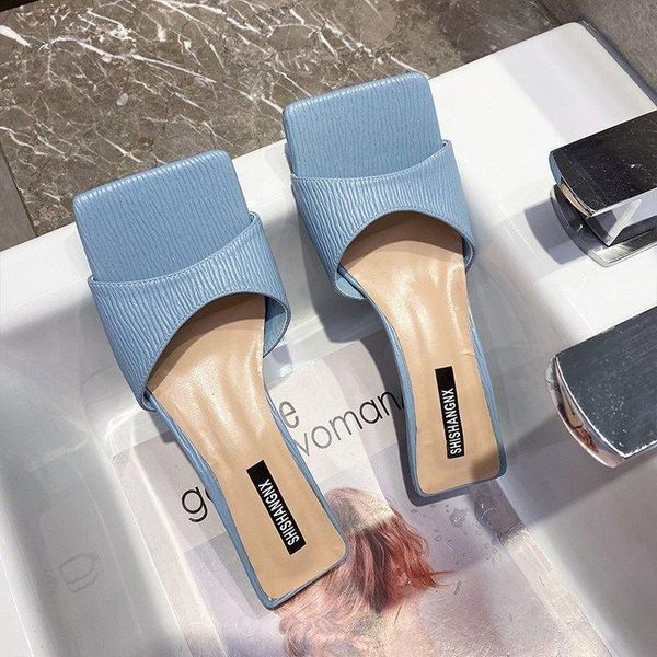 slippers women summer slides square toe high-heeled shoes lady pantofle loafers fashion low 2021 luxury basic rome rubber fabric, Black
slippers women summer slides square toe high-heeled shoes lady pantofle loafers fashion low 2021 luxury basic rome rubber fabric, Black