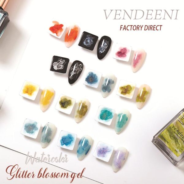 nail gel vendeeni 12 colors gold powder blooming polish paint watercolor ink lacquer glitter blossom varnish, Red;pink
nail gel vendeeni 12 colors gold powder blooming polish paint watercolor ink lacquer glitter blossom varnish, Red;pink