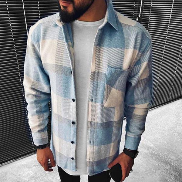 men's casual shirts men turn-down collar plaid buttons shirt cotton blend long sleeve single-breasted coat wear resistant outerwear for, White;black
men's casual shirts men turn-down collar plaid buttons shirt cotton blend long sleeve single-breasted coat wear resistant outerwear for, White;black