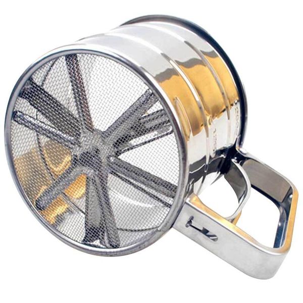 baking & pastry tools semi-automatic hand-held flour sieve stainless steel powder hand-screened sugar mesh sifter cake utensil tool
baking & pastry tools semi-automatic hand-held flour sieve stainless steel powder hand-screened sugar mesh sifter cake utensil tool