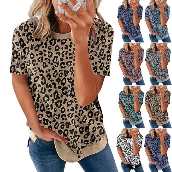 tshirt leopard short sleeves for women o-neck patchwork casual loose pullover t-shirts summer womens oversized t shirt khaki 210604, White
tshirt leopard short sleeves for women o-neck patchwork casual loose pullover t-shirts summer womens oversized t shirt khaki 210604, White