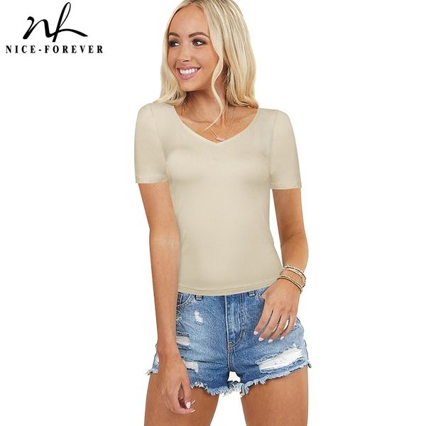 nice-forever summer women bandage t-shirts casual fitted slim tees bty540 210419, White
nice-forever summer women bandage t-shirts casual fitted slim tees bty540 210419, White
