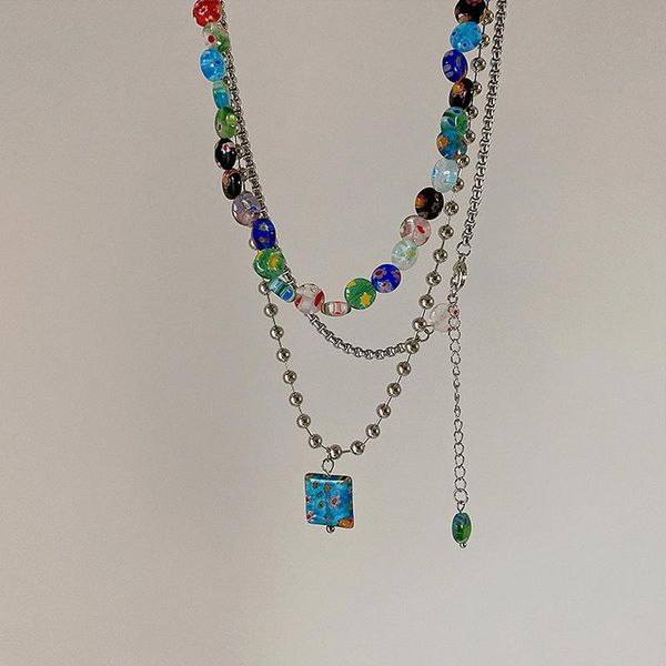 pendant necklaces lovoacc ethnic multi layered colorful genuine floral beaded necklace for women girls square accessories, Silver
pendant necklaces lovoacc ethnic multi layered colorful genuine floral beaded necklace for women girls square accessories, Silver