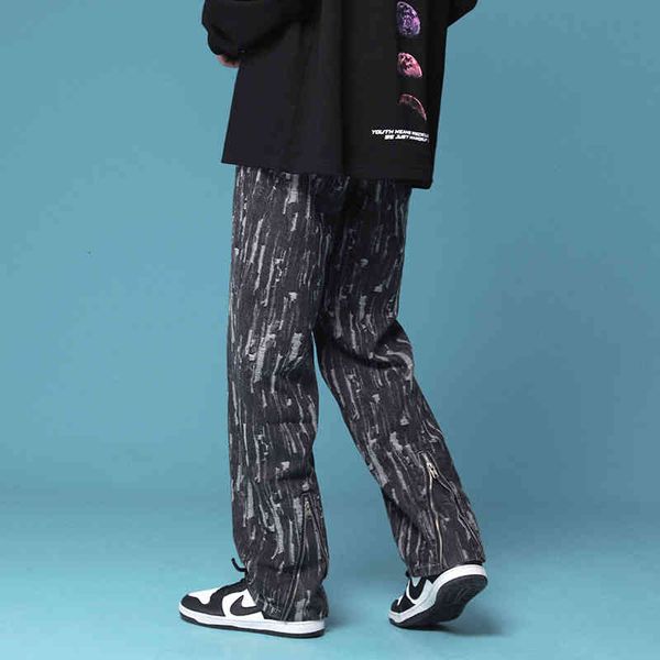 men's jeans calça jeans masculina zÃper preta, calça baggy perna larga, reta, personalizada, jacquard, denim, calças urbanas 1y90, Blue
men's jeans calça jeans masculina zÃper preta, calça baggy perna larga, reta, personalizada, jacquard, denim, calças urbanas 1y90, Blue