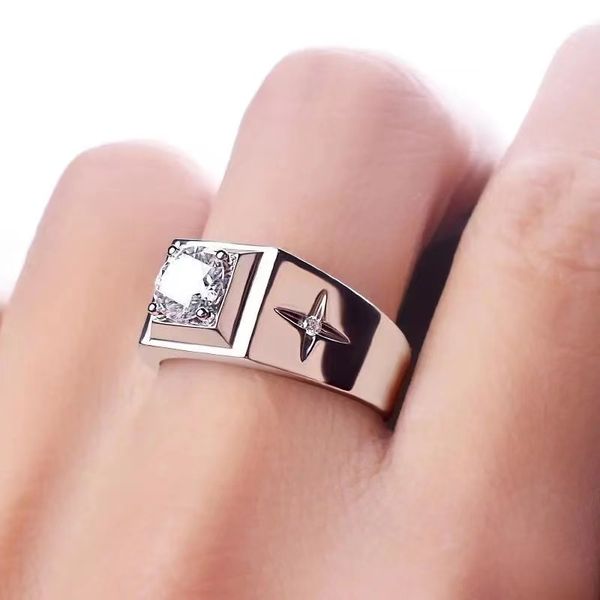 mozanstone men's 18k white gold 1 diamond rings genuine business simple ol cross male ring, Golden;silver
mozanstone men's 18k white gold 1 diamond rings genuine business simple ol cross male ring, Golden;silver