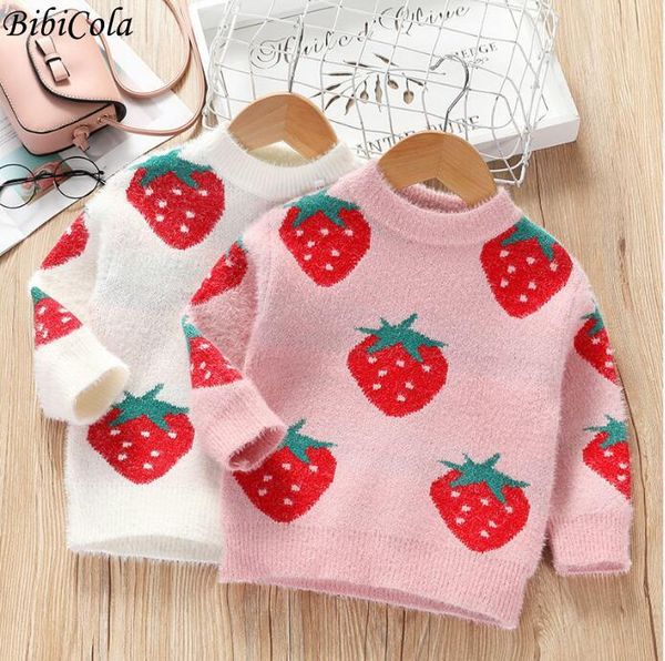 pullover bibicola baby girls knitted sweater winter autumn long sleeve warm half high collar cute strawberry print kids 3-7y, Blue
pullover bibicola baby girls knitted sweater winter autumn long sleeve warm half high collar cute strawberry print kids 3-7y, Blue