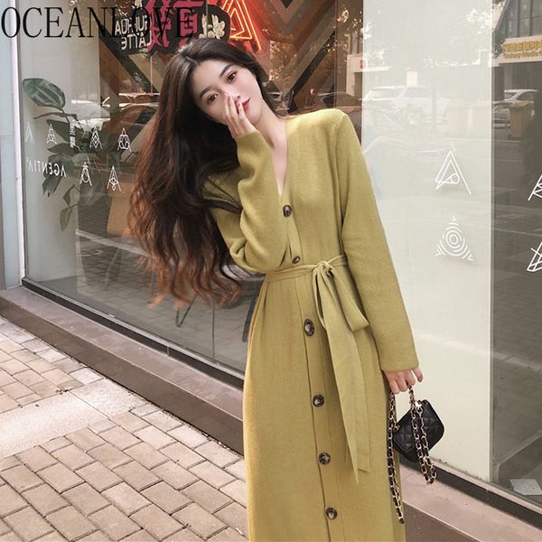 knitted vestido solid v neck vintage bandage elegant long dresses single breasted autumn winter woman dress 19241 210415, Black;gray
knitted vestido solid v neck vintage bandage elegant long dresses single breasted autumn winter woman dress 19241 210415, Black;gray