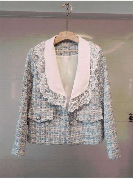 women's jackets french formal style tweed coat women elegant vintage beautiful white lace collar luxurious court aristocracy jacket, Black;brown
women's jackets french formal style tweed coat women elegant vintage beautiful white lace collar luxurious court aristocracy jacket, Black;brown