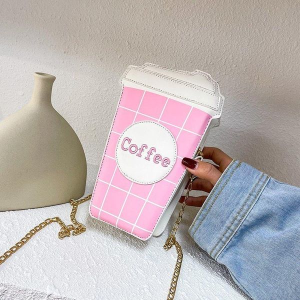 women shoulder bag coffee cup fashion diagonal cute female bags 
women shoulder bag coffee cup fashion diagonal cute female bags