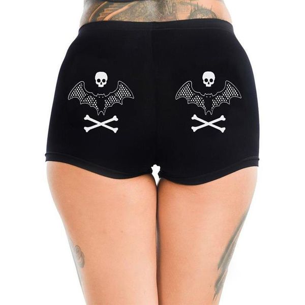 midi waist regular skull printed women shorts summer casual sports gym clothing elastic streetwear fashion spodenki damskie, White;black
midi waist regular skull printed women shorts summer casual sports gym clothing elastic streetwear fashion spodenki damskie, White;black
