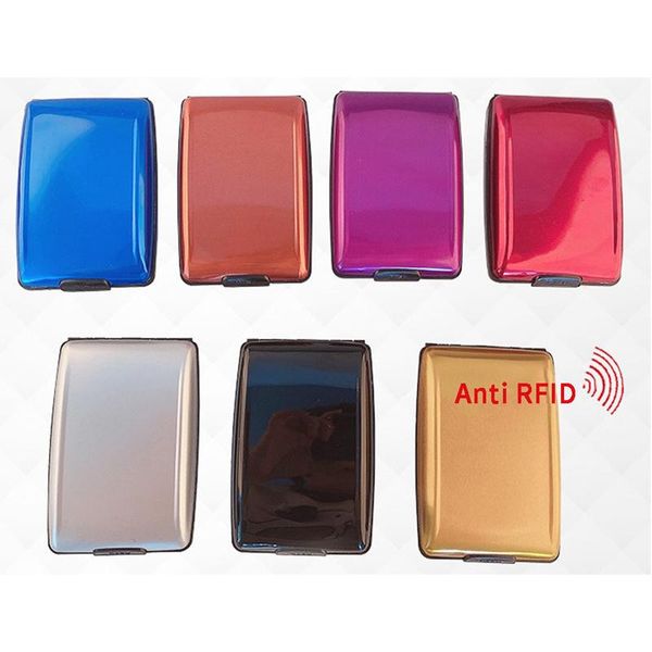 card holders smart women wallet men aluminum up rfid business holder quick release 7 colors, Brown;gray
card holders smart women wallet men aluminum up rfid business holder quick release 7 colors, Brown;gray