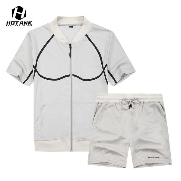 men's tracksuits 2021 brand summer casual 2 piece set mens loose short sleeve shorts tracksuit men fashion t-shirt breathable sportswea, Gray
men's tracksuits 2021 brand summer casual 2 piece set mens loose short sleeve shorts tracksuit men fashion t-shirt breathable sportswea, Gray