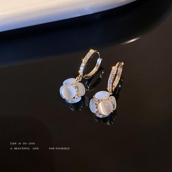 dangle & chandelier fashion korea paved opal round ball earrings women entry lux delicate rhinestone for jewelry by-139, Silver
dangle & chandelier fashion korea paved opal round ball earrings women entry lux delicate rhinestone for jewelry by-139, Silver