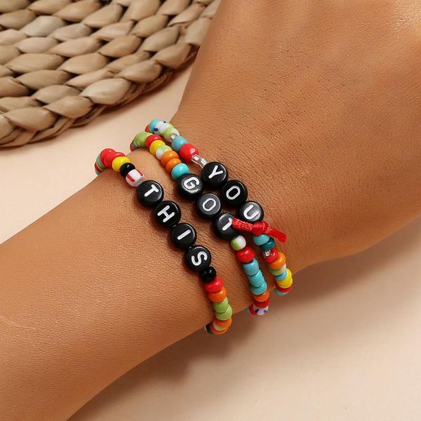 modyle crystal bracelet handmade beaded ladies fashion quality color beads charm friendship jewelry bangle, Black
modyle crystal bracelet handmade beaded ladies fashion quality color beads charm friendship jewelry bangle, Black