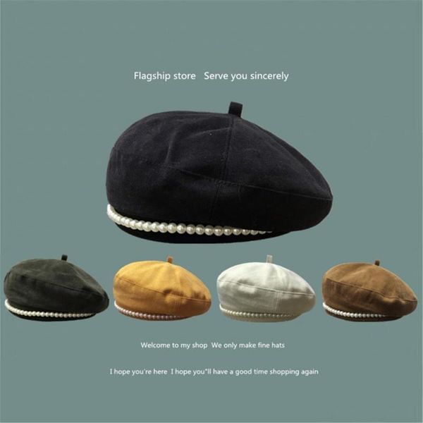 berets british fashion retro faux pearl women autumn winter outdoor warm beret hat cap, Blue;gray
berets british fashion retro faux pearl women autumn winter outdoor warm beret hat cap, Blue;gray