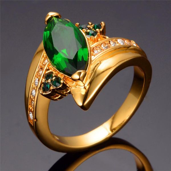 wedding rings luxury female green zircon ring fashion gold color unique style promise engagement for women, Slivery;golden
wedding rings luxury female green zircon ring fashion gold color unique style promise engagement for women, Slivery;golden