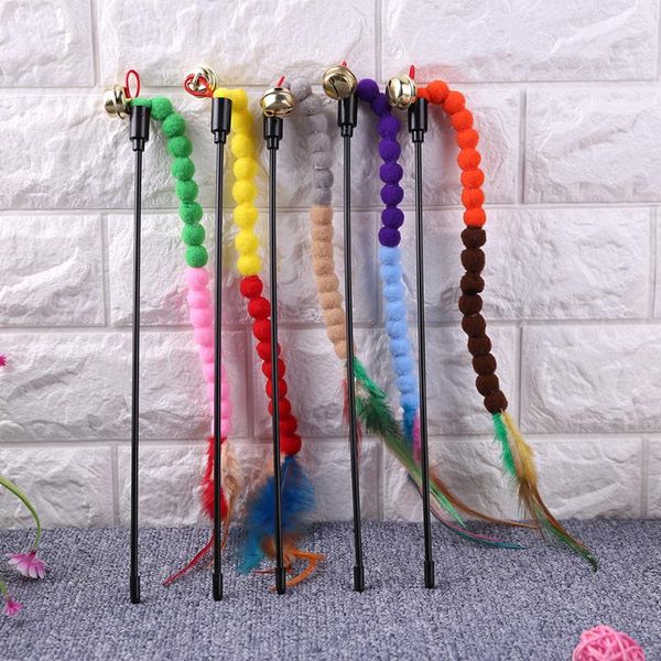 cat toys pet teasing stick pompom feather wand funny kitten interactive for household animals cats entertainment
cat toys pet teasing stick pompom feather wand funny kitten interactive for household animals cats entertainment