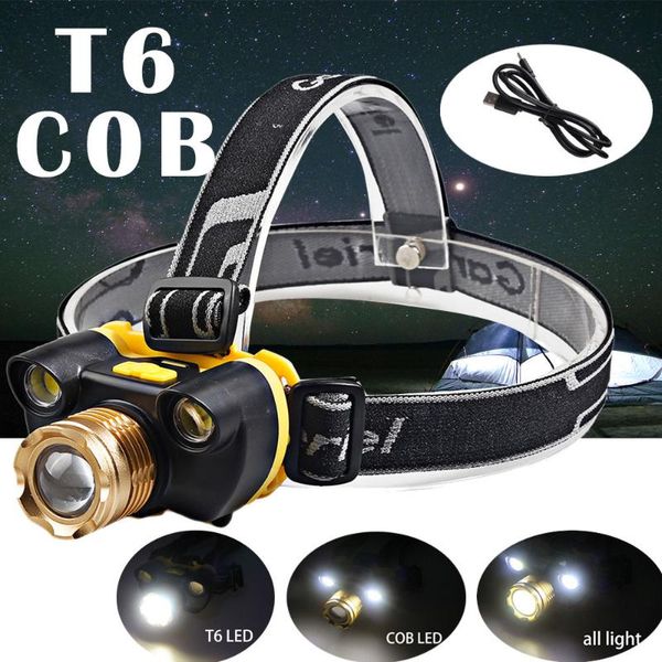 zoomable t6 + cob led 18650 headlamp headlight torch lamp light usb rechargeable built in battery head fishing hunting portable lanterns
zoomable t6 + cob led 18650 headlamp headlight torch lamp light usb rechargeable built in battery head fishing hunting portable lanterns
