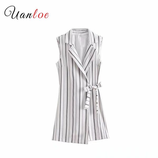women's vests 2021 simple striped playsuits cute bow tie sashes notched collar sleeveless rompers ladies casual suit vest skirt, Black;white
women's vests 2021 simple striped playsuits cute bow tie sashes notched collar sleeveless rompers ladies casual suit vest skirt, Black;white